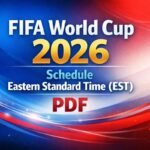 FIFA World Cup 2026 Schedule Eastern Standard Time (EST) PDF
