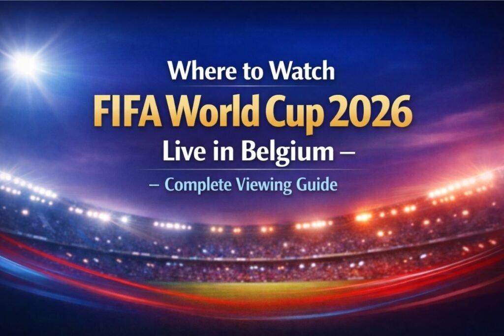Where to Watch FIFA World Cup 2026 Live in Belgium